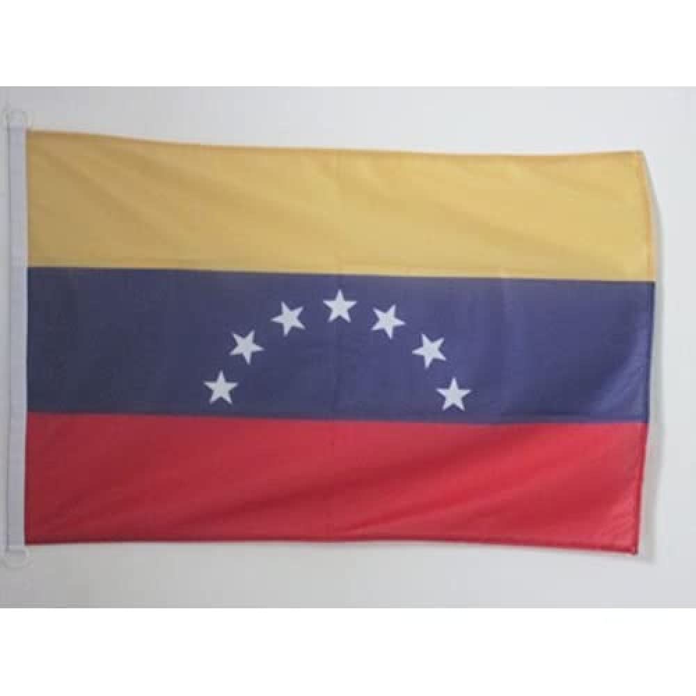 AZ FLAG - Venezuela Old Nautical Flag - 18'' x 12'' - For Outdoor and Boat - Former Venezuelan Banner Knitted Polyester with Two Plastic Rings - Vivid Colors - 12x18 in - 45x30 Cm โ image 1