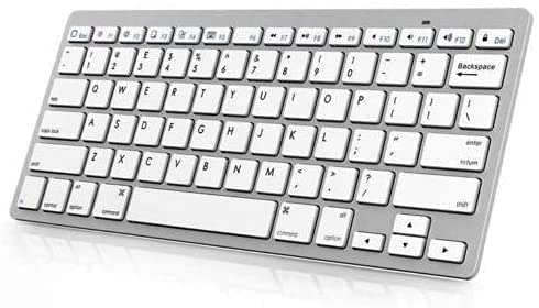 Bluetooth Wireless Slim Keyboard For Apple iMac iPad Android Phone PC Tablet (White)