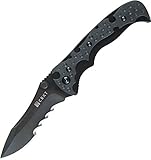 Columbia River Knife and Tool 1093K Mini My Tighe Assisted Opening Folding Knife with 3-Inch Black Serrated Blade
