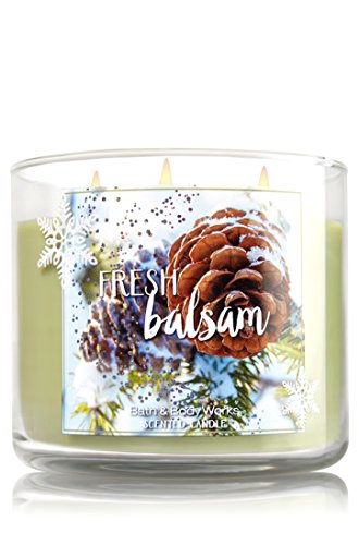 Bath & body works fresh balsam 3 wick candle 2014