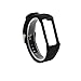 TenYun for Polar A360 Bands/Polar A370 Bands, Replacement One-Piece Soft Silicone Band/Sport Strap/Wristband / Accessory with Safety Metal Clasp for Polar A360 / A370 (Black)