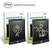 NEWYES 8.5 Inches LCD Writing Tablet Set of Two with Lock Function Office Whiteboard Bulletin Board Kitchen Memo Notice Fridge Board Magnetic Daily Planner Gifts for Kids (Black+Lanyard)
