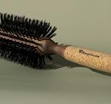 Regincos 20529 Cork Grip Hair Brush 16 Rows 29/80mm Brown Wild Boar Nylon view 3