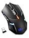 PICTEK Wireless Gaming Mouse, Silent Click, Side Buttons, 2.4G Cordless Computer PC Gaming Mouse Laptop USB Mice, Advanced 2400 DPI Optical Sensor, 7-Button, Ergonomic Grips, Black