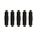 5 Pack of 2.1mm X 5.5mm Dc Power Cable Female to Female Couplers