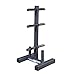 Body-Solid (WT46) 6-Post Olympic Weight Tree & Bar Holder - Durable Plate Rack and Weight Storage Stand for Home Gym - 1000 lb Weight Capacity