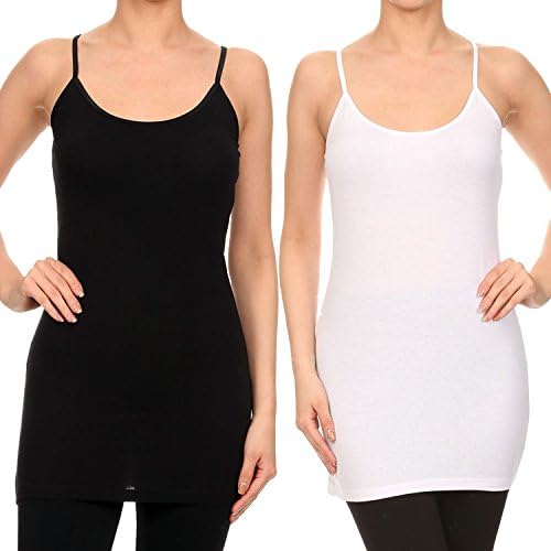RouA 205S-17 Basic Long Tank Top B,W (L)