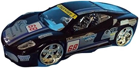 PERFECT LIGHT SYSTEM RADIO REMOTE CONTROL SPORT RACING CAR - SUPER ROADSTER - BLACK