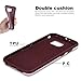 Galaxy S6 Edge Case, LoHi Hybrid [Dual Protection] Shockproof Case [Extra Front Raised Lip] Soft TPU & Hard PC Bumper Case Anti-Scratch Protective Back Cover for Samsung Galaxy S6 Edge - Red Wine