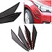 DTOUCH Racing Universal Exterior Front Bumper Lip Splitter Fins Spoiler Canards (0989A#Black)