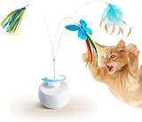 Migipaws Interactive Cat Toy Butterfly & Feather Kitten Toy with Auto Spinning view 1