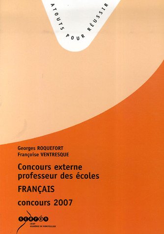 Concours externe, professeurs des écoles