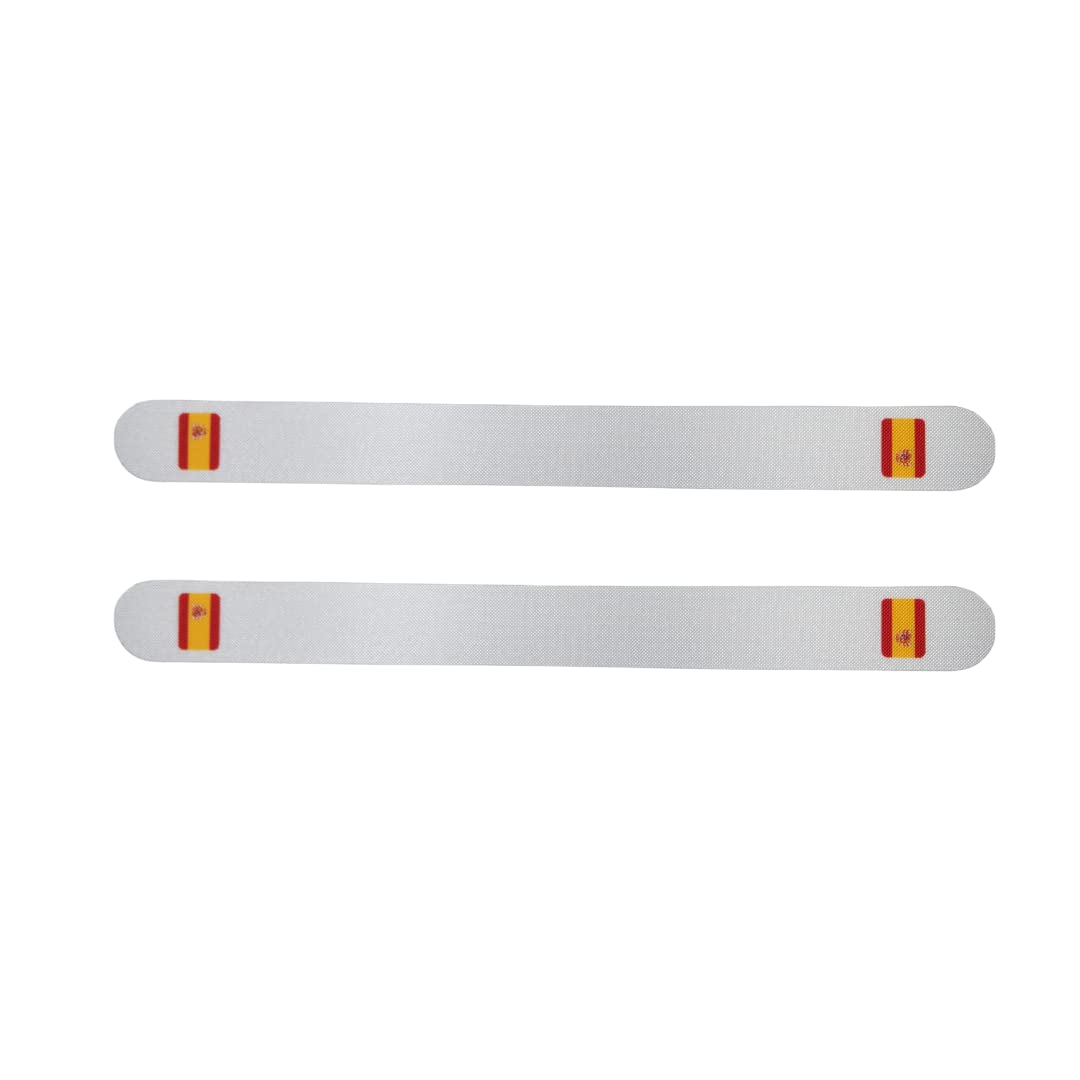 JJ LMS Padel Racket Cover (Pack of 2), Spain Flag, Transparent, Polyurethane, One Size, 0.02 kg, For use with Padel Rackets to Prevent Damage