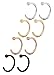 FIBO STEEL 18G 4-8PCS Stainless Steel Body Jewelry Piercing Nose Ring Hoop