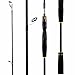 Burning Shark 4-Piece Fishing Rods, 24-Ton Carbon Fiber Fishing Pole with Tetra Axial Carbon Construction,EVA Fore Grip