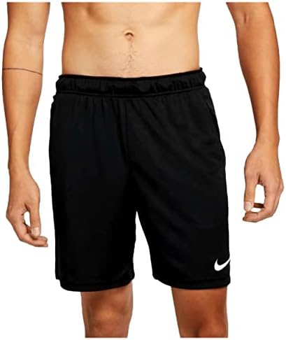 Nike DF Knit Short 6.0 Training Shorts Black | White Small at