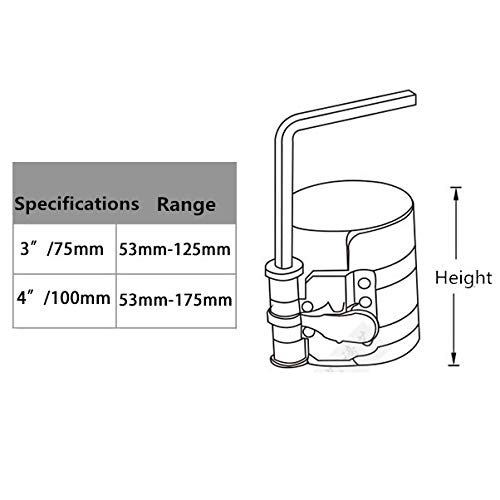 OSOF Car Engine Piston Ring Installer Removal Kit, 3 Inch & 4 Inch Car Engine Piston Ring Compressor Tool + Adjustable Piston Ring Pliers