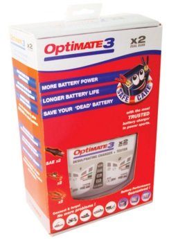 OptiMATE 3 x 2 BANK, TM-451,  2-bank x 7-step 12V 0.8A Battery saving charger-tester-maintainer