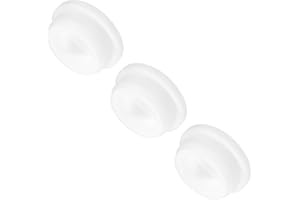 MECCANIXITY 3pcs T-Shaped Silicone Plugs 31.3mm 1 1/4 Inch Dia Snap in Plug Hole Seal Cover Round Rubber Stopper for Kitchen Rubber Bulkheads Waterproof Sealing Plugs White