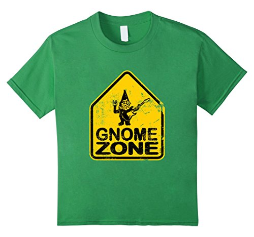 Kids Rocker Gnome Zone Street Sign Funny T-Shirt 8 Grass