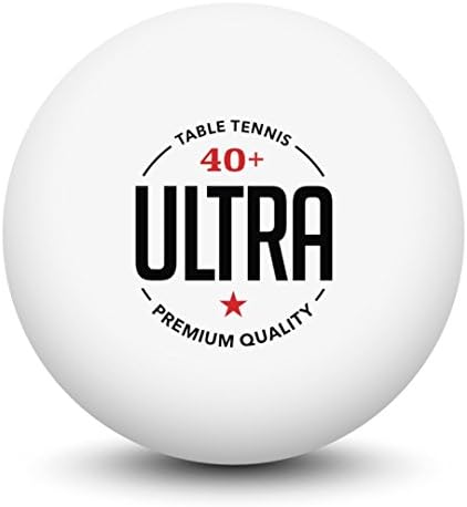 Ultra Table Tennis - 50 Practice Ping Pong Balls [1-Star, 40mm, 2.7 grams] (White)