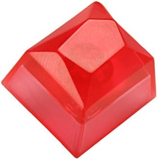 AEmber BK - Resin Keycap | Colorful Resin Jewel Keycap Novelty Shine Through Keycaps for Cherry MX Mechanical Gaming Keyboard (Resin Keycap Red)