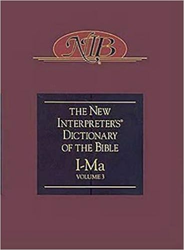 New Interpreter S Dictionary Of The Bible Volume 3 Nidb Sakenfeld Katharine Doob 9780687333653 Amazon Com Books