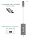 HecToo USB-C to Mini Displayport Adapter for MacBook Pro 2017, Smolink USB 3.1 Type C to Mini-Displayport Adapter Cable 4K 60Hz for MacBook Pro 2016, ChromeBook Pixel - Grey