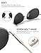 LUENX Aviator Sunglasses for Men Women Polarized Mirrored Silver Lens Metal Frame UV 400 Driving 59MM with Accessories