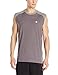 Champion Men's Double Dry Cotton Muscle Tee, Granite Heather/Oxford Gray, Medium