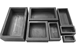 LD-Teemm Graphite Troughs, Graphite Molds, High Purity Graphite, Metal Ingot Molds, Crucibles, 1pcs External Dimensions: 25 * 50 * 100mm Internal Dimensions: 20 * 40 * 90mm