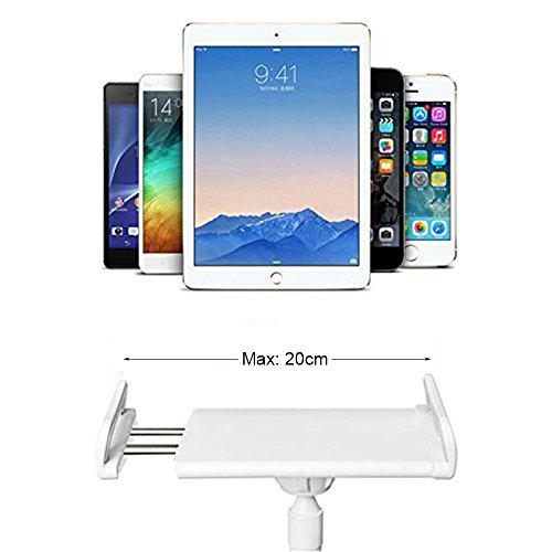 Stanaway Gooseneck Flexible Long Arm Lazy Bracket Phone Holder Cellphone Stand Clip iPad Stand Tablet Mount, Detachable 4 - 10 Inches 360 Degree Rotating (White) collection of cool unique weird amazon gift items