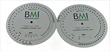 BMI Wheel, Double Sided Adult and Pediatric in Pounds and Inches 1 Pack