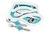KidsFunwares Airplane PP Dinnerware (Jet Plane), Time Meal Set, Portion Control Divided Plate, with Fork and Spoon for Kids