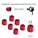 12Pcs Replacement Eartips- RIYO Premium Memory Foam Earphone Earbuds Tips Noise Reducing Earbud Tips for 5mm-7mm in-Ear Headphones Nozzle (Medium, Red)