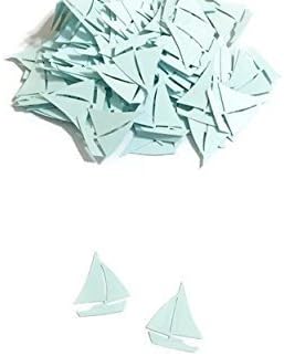 Sailboat Confetti | First Birthday Party | Sea Baby Shower | Sailing Wedding | Sailboat Decor | Transportation Party | Sea Decor