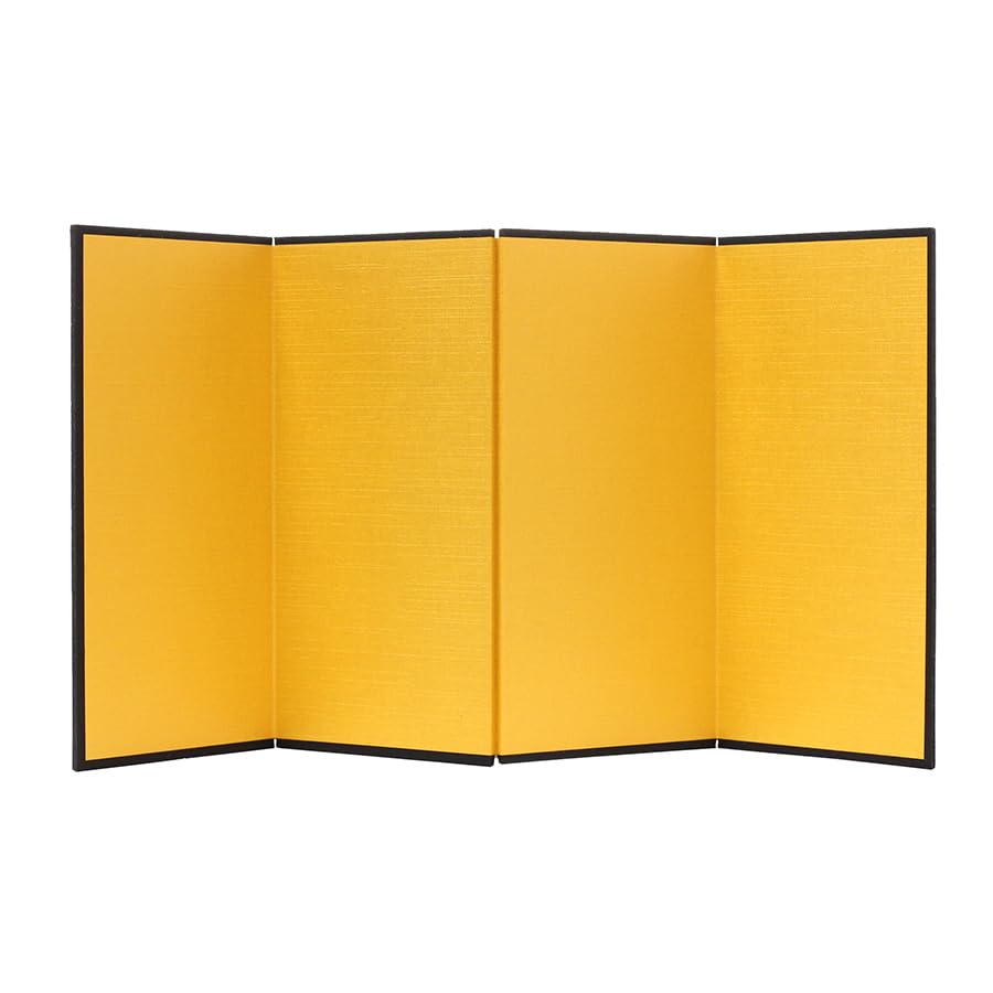 ミニ金屏風 4曲 150×300mm 絹目模様 CCM-2-004商品画像