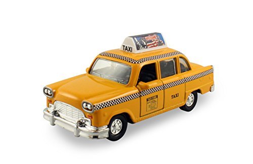 NYC Taxi in Yellow(with Checker/TAXI letter on roof) with Pullback Action