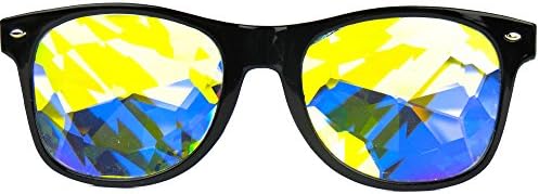 Premium Kaleidoscope Glasses - Perfect for Raves Festivals and Concerts - Rainbow Rave Prism Diffraction Sunglasses - wayferer