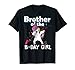 Brother Of The B-Day Girl Birthday Party Dabbing Unicorn T-Shirt