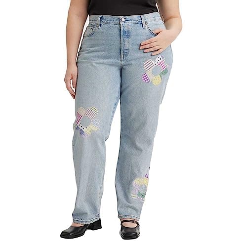 Levi's PL 501 Jeans pour Femme Light Indigo - Worn in, Plus Fresh As A Dais, M