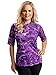 Aqua Design Women UPF 50+ Short Sleeve Comfort Fit Rash Guard Swim Surf Shirt,Liquid Purple,Large