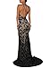 made2envy Elegant Lace Nude Illusion Open Back Evening Gown