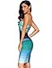 Women's Bandage Straless Dress Bodycon Rainbow Cocktail Party Dress
