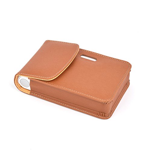 Atout Premium Vintage Synthetic Leather Cover Case [Brown] for LG PD239 Pocket Photo Printer Case