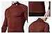CLSL TM-T32-BR_Large Tesla Men's Thermal WinterGear Compression Baselayer Mock Long Sleeve T Shirts T32