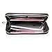 Auner Women RFID Blocking Wallet Leather Zip Around Clutch Large Travel Purse (Black)