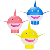 AVOTAND Shark Table Centerpieces for Birthday Party Decoration Supplies and Baby Shower - DIY Paper Lanterns BY AVOTAND