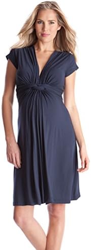 DEAYOKA Nursing Knot Front Maternity Dress, Wear Before/During/After Pregnancy