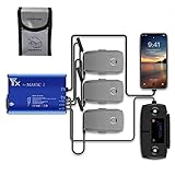 RDtech Mavic 2 Charger Hub, 5-in-1 Rapid Parallel Battery Charger Station Intelligent Charging Hub Plus Mavic 2 Battery Safe Bag Replacement Kit for Mavic 2 Pro/Mavic 2 Zoom Accessories